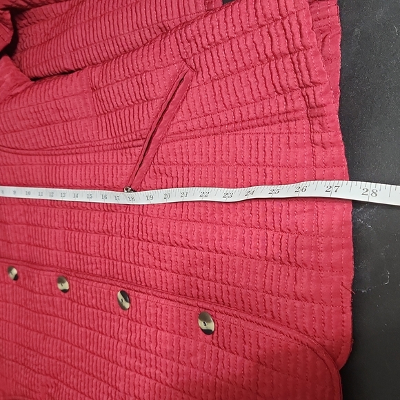 GALLERY WOMENS QUILTED JACKET DEEP RED COLOR SIZE S - Picture 12 of 12